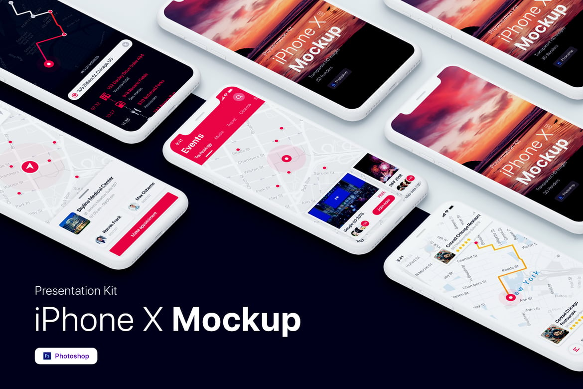 Presentation Kit - iPhone showcase Mockup（492531）-技能树